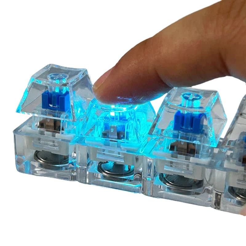【AD】Tester per assi di tastiere meccaniche a 4/9 tasti, Tastiera LED, Giocattolo antistress, Pulsante fidget fai da te, Keycap, Giocattoli fidget portachiavi per bambini