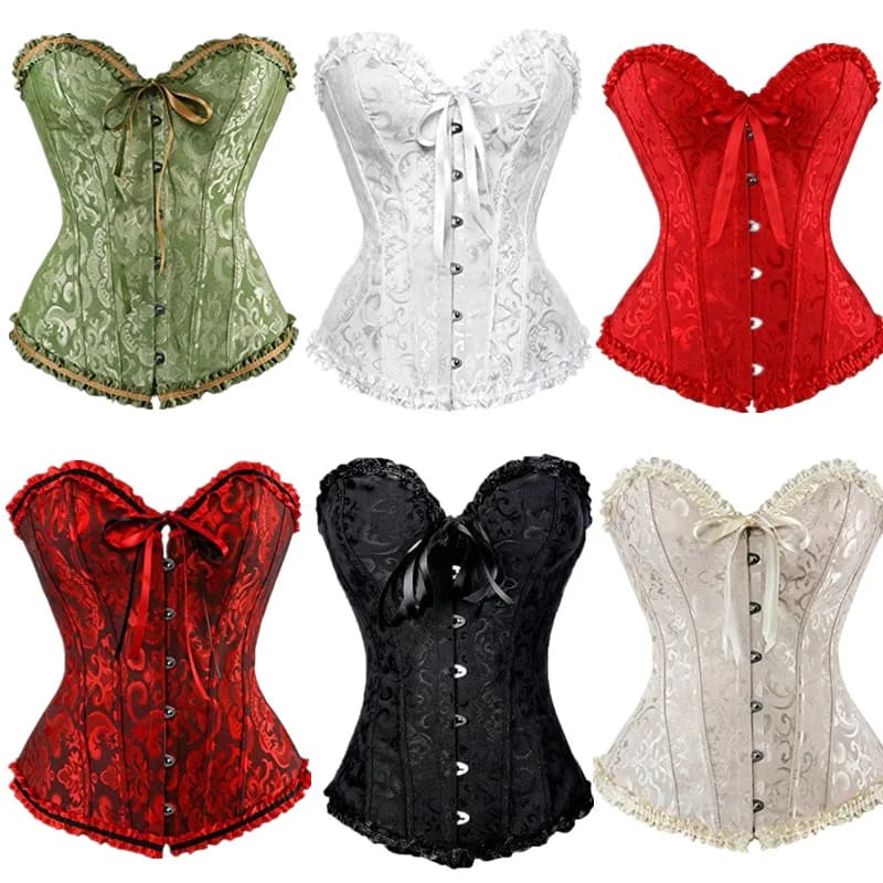 Tie-Dye Slimming Shapewear Corset Tightening Bodice Court Style Slimming Top Underwear Home Comfortable Fabric Women's Fashion