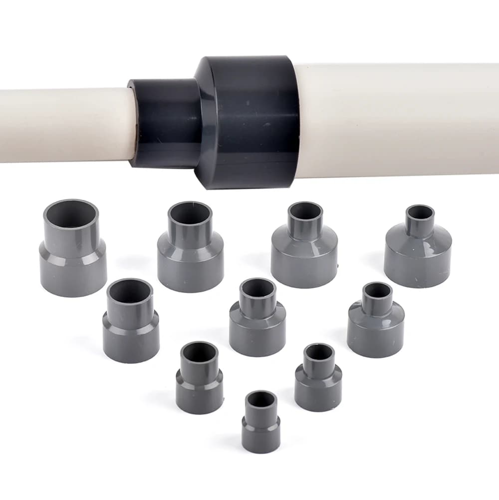 Adattatore riduttore per tubi con connettori riduttori in PVC, connettori in PVC con giunto per prese per tubi di alimentazione dell'acqua da 50-20 mm
