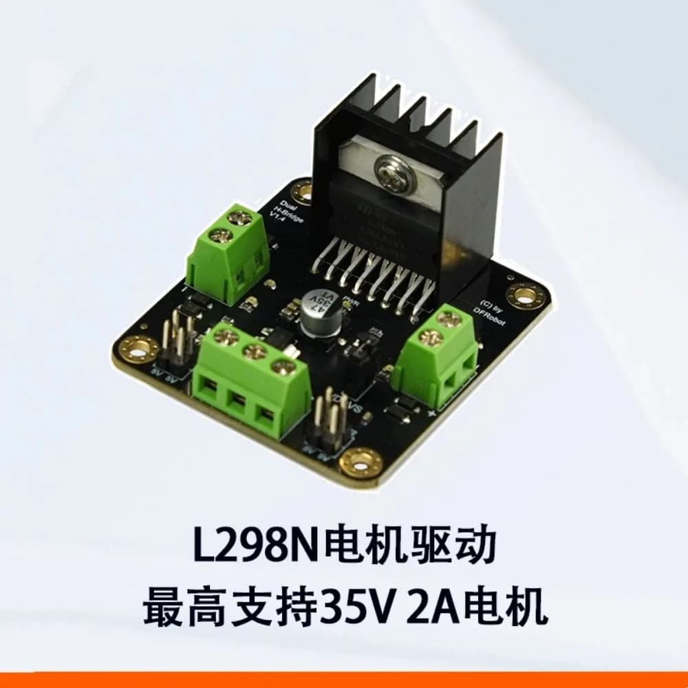Compatibile con il driver del motore CC Arduino L298 a doppio canale 2A ad alta potenza