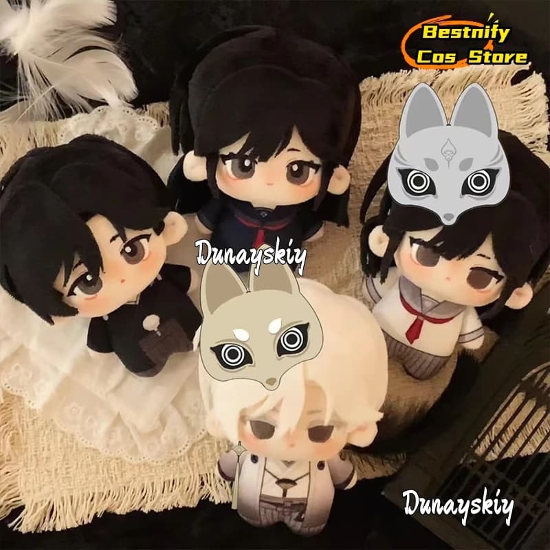 Horror F Gioco Hinako Shimizu/Fox Maschera Costume Cosplay Fluffy Palmare {Bestnify Cos} 10CM KAWAII Collezione Anime Travestimento Display