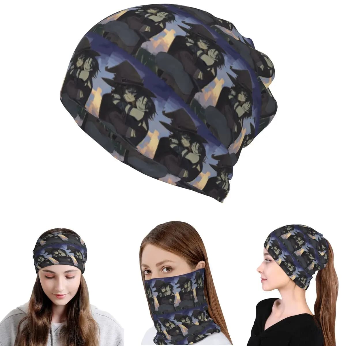 Azuretime Anime Azure Two Time Forsaken Bandana Copricollo Maschera Sciarpa Multiuso Sciarpa da Ciclismo Berretto Unisex Lavabile