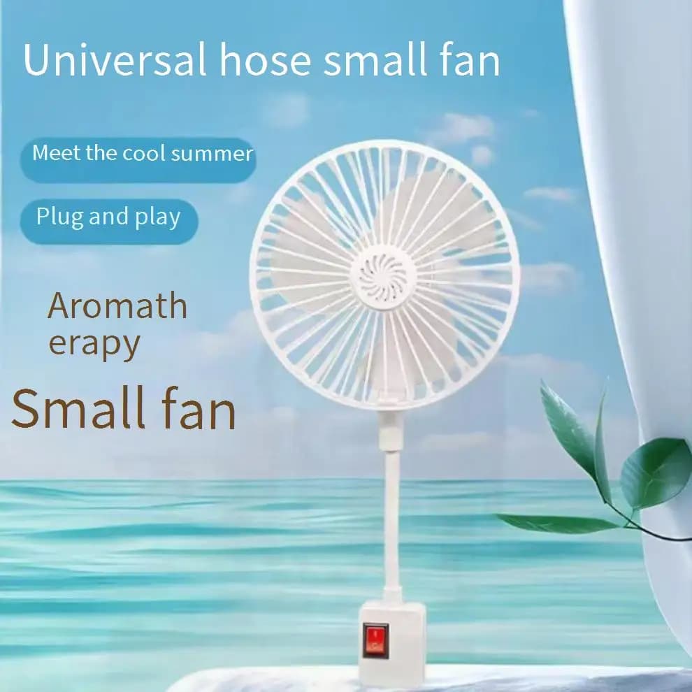 Nuovo Ventilatore Elettrico Portatile Silenzioso a Ciclone Piccolo per Unione Europea, da Parete, per Dormitorio, Ufficio, Cucina - Essenziale per l'Estate