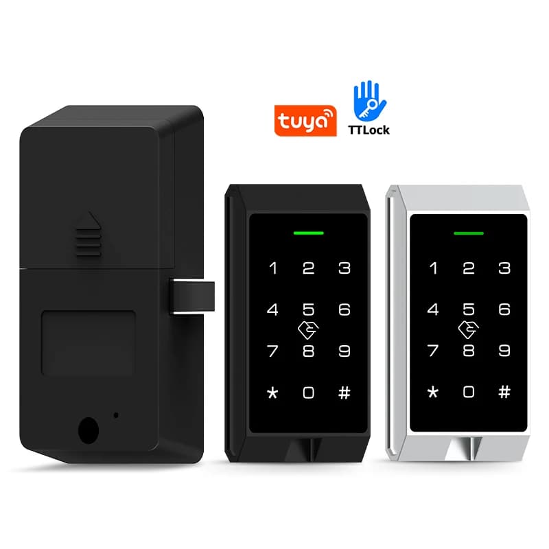 2025 Smart Cassetto Armadietto Serratura in alluminio Scheda IC RFID Sblocco Mobili per armadietti NFC Serratura elettronica con sensore senza chiave con APP contr