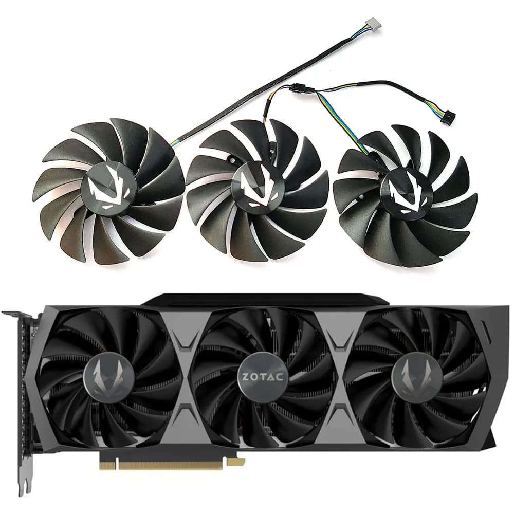 NUOVO CF9015H12S GA92S2U RTX 3080 3080TI 3090 Trinity GPU Ventola, Per ZOTAC RTX 3090 3080 Trinity, RTX 3070 Ventola di raffreddamento della scheda video