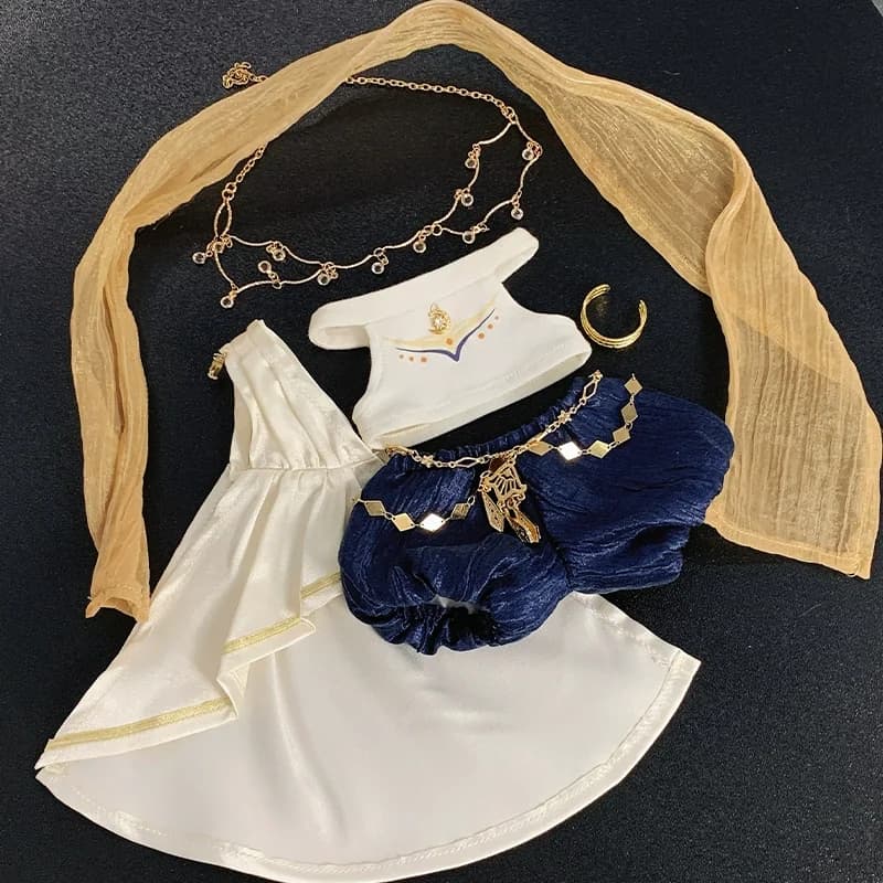 Nessun attributo misura 20 cm bambola di peluche vestiti di stile esotico giocattolo cosplay anime peluche bambola di pezza corpo peluche cuscino giocattoli abbigliamento