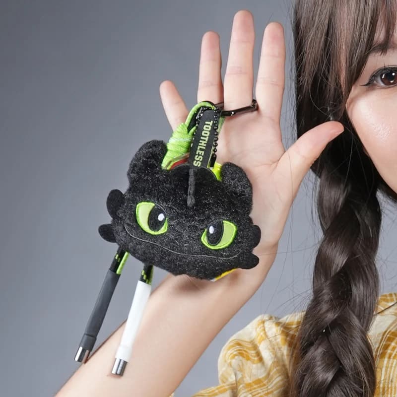 Portachiavi in peluche da 13 cm di Toothless, animali di peluche originali, piccoli ciondoli classici anime, regali di Natale e compleanno per bambini, bambole da appendere