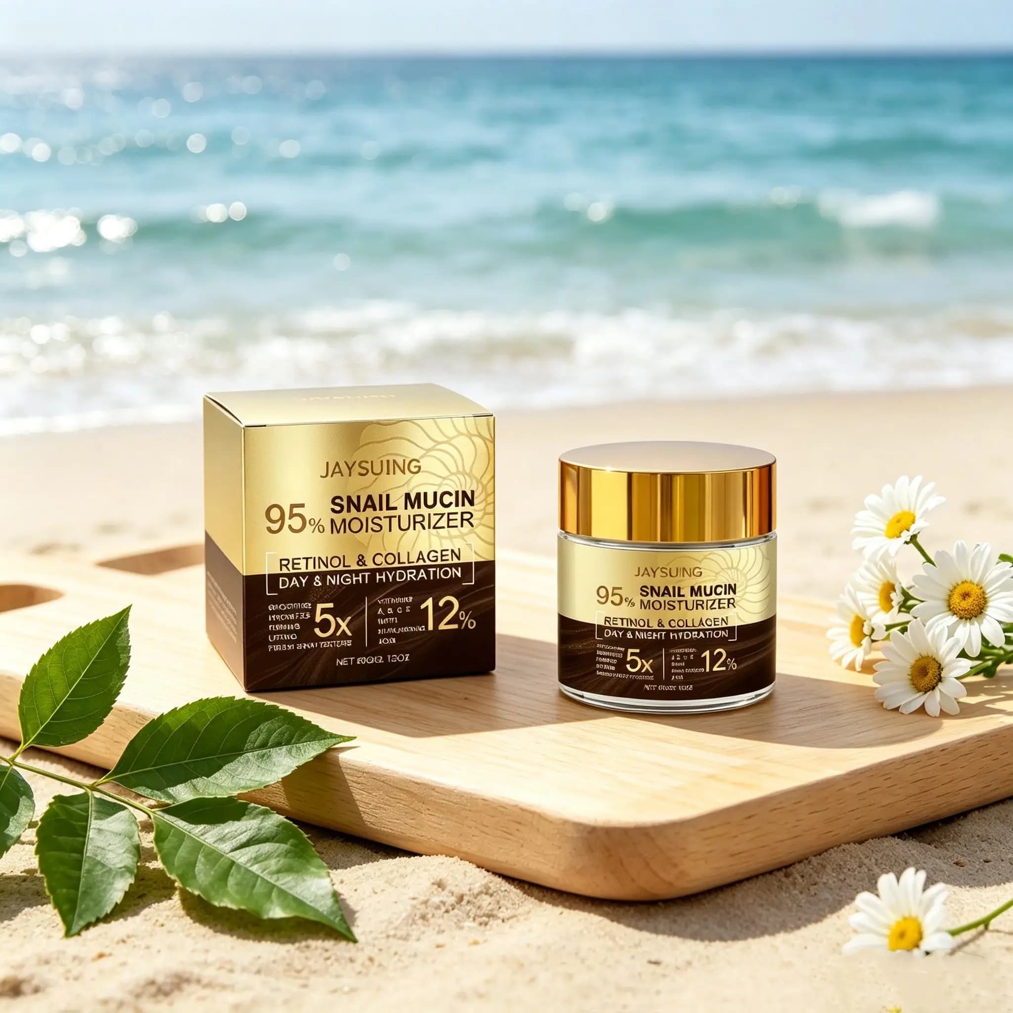 95% Lumaca Mucina Crema Idratante Collagene Ringiovanente Anti Invecchiamento Rughe Firm Lift Illumina Retinolo Acido Ialuronico Crema Da Notte Diurna