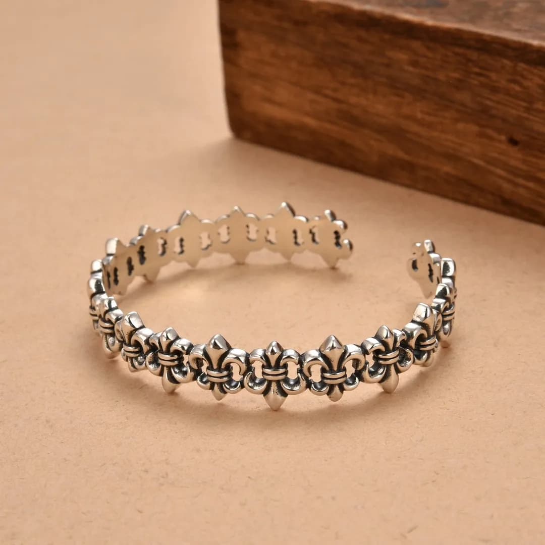 925 sterling silver punk boat anchor exquisite bracelet trendy brand personality European and American retro bracelet