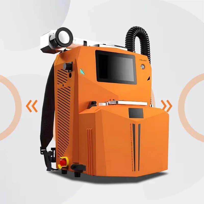 Nuovo dispositivo di rimozione della ruggine dello zaino 100w 200w 300w pulsado pulitore portatile per la rimozione della vernice antiruggine raffreddato ad aria