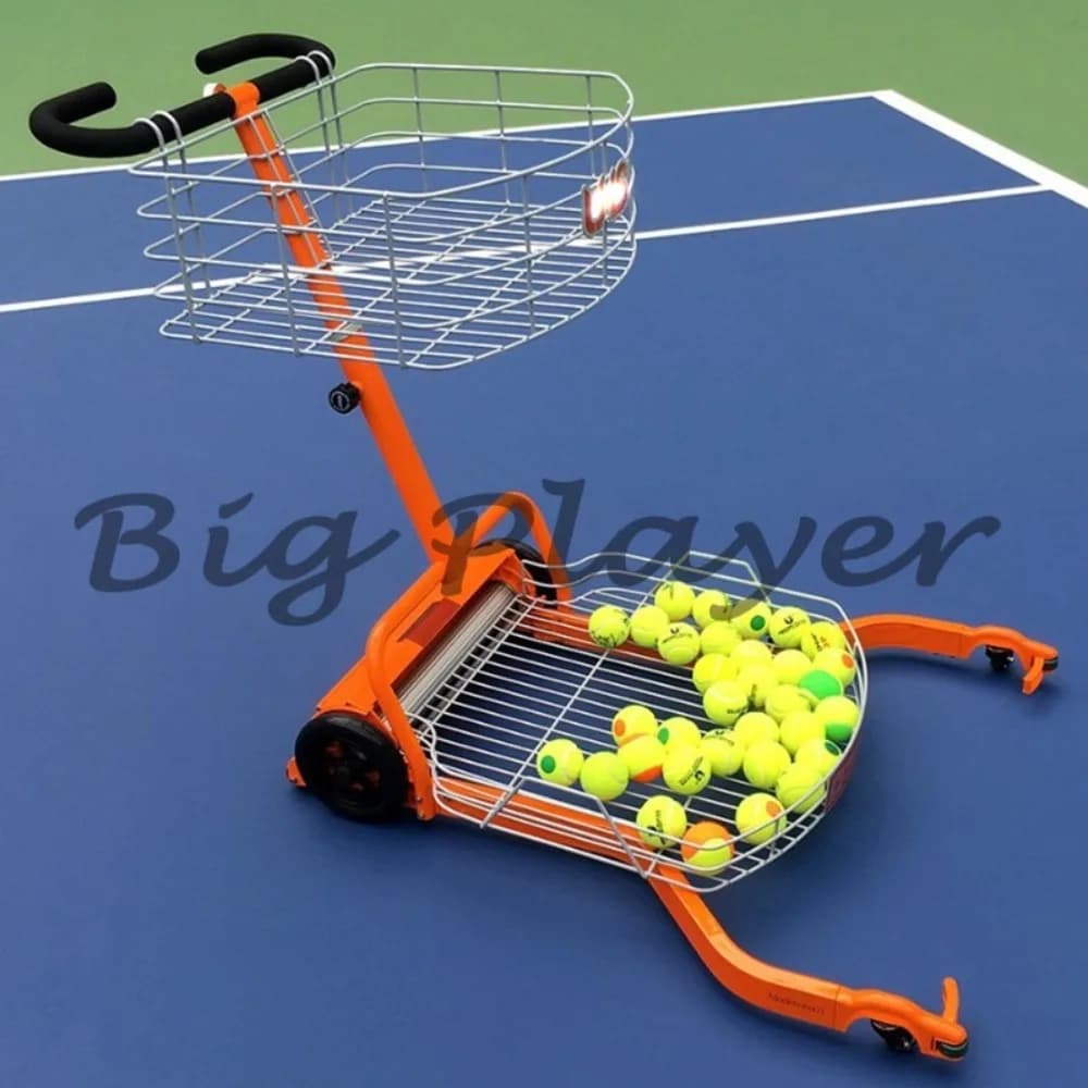 Cestino automatico per il recupero delle palline Raccoglitore automatico di palline da tennis Carrello per il recupero delle palline da tennis manuale