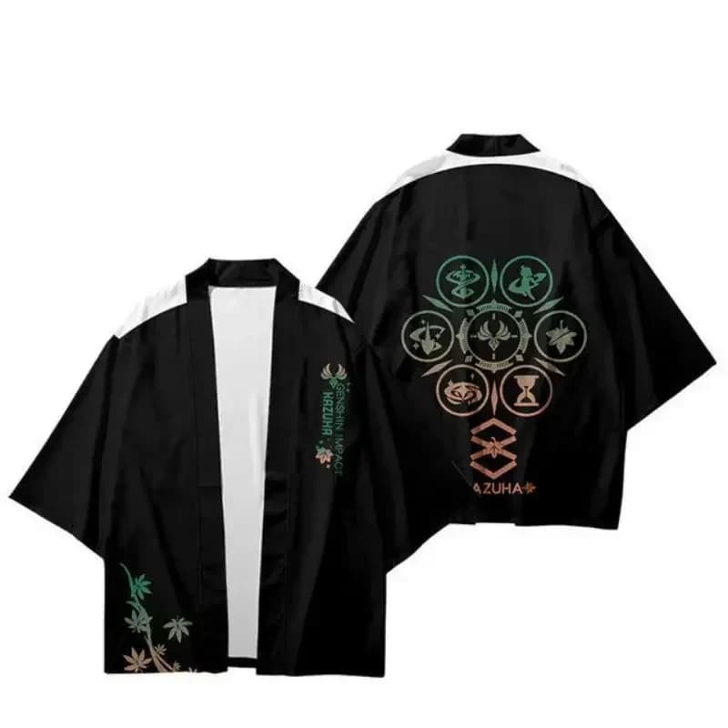 A;3\v,7'd/Cosplayer Kimono Cloak Anime Genshin Impact Haori Cosplay Costume Men Top Japanese Style Loose Cardigan Harax;4'v\7,h/