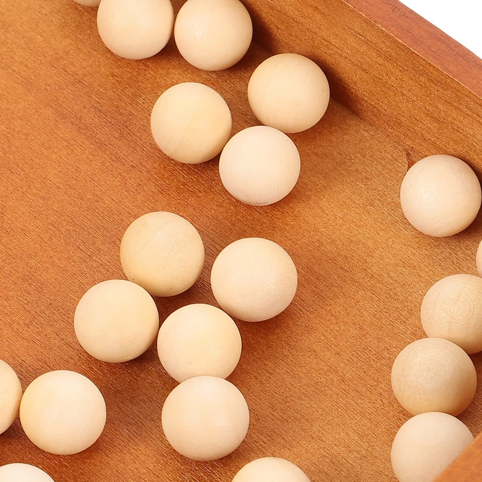 Wooden Single Chess Peg Game Board Educational Intelligence Training Chess Set for Adults Family Wood