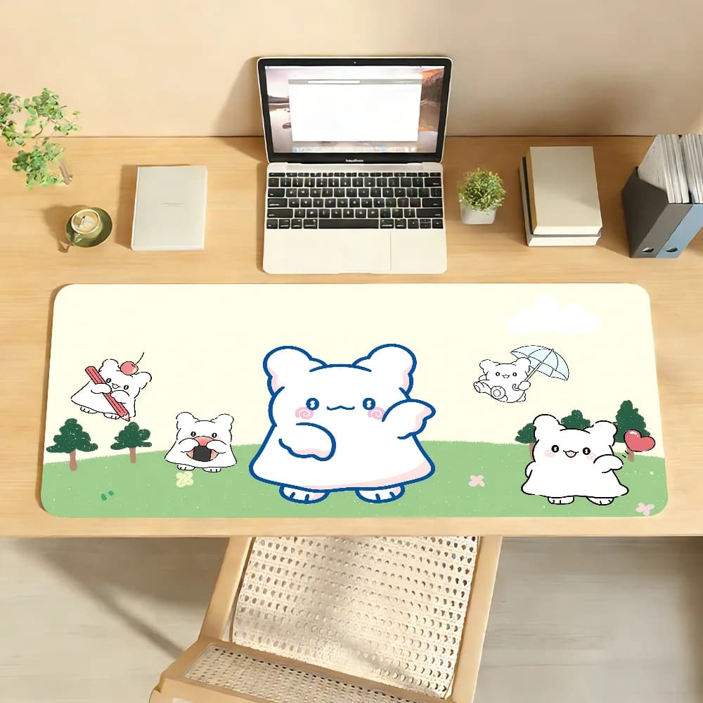 Simpatico tappetino per mouse H-Hanamaruobake, tappetino per computer in gomma antiscivolo, tappetino per computer Gamer Balance Decoracion, tappetino per laptop, ufficio, grande