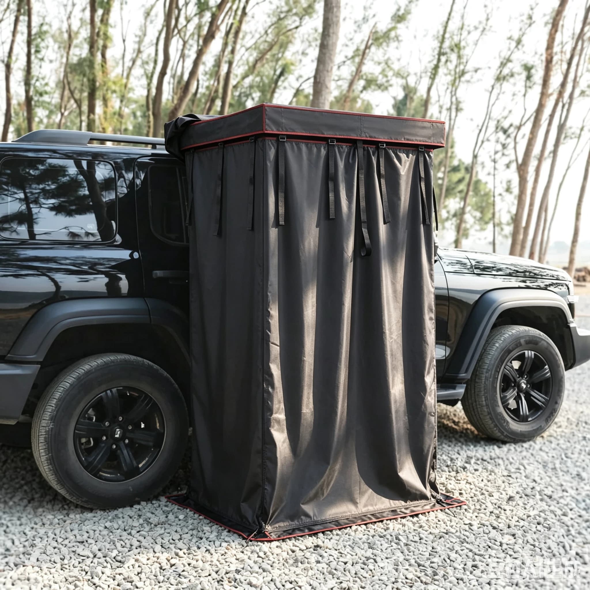 Aluminum Shell Durable Lightweight 4x4 Off-road Waterproof Car Side Awning Shower Tent Bath Camping