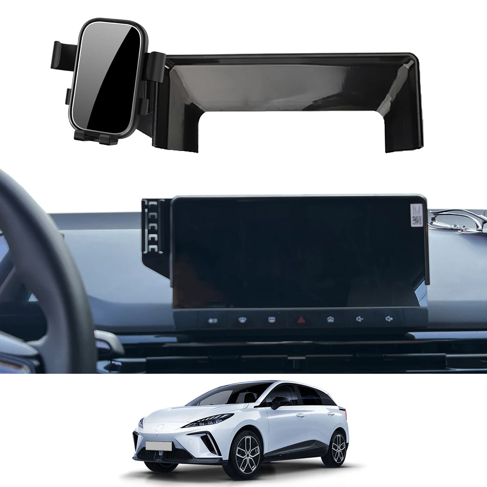 Supporto per telefono cellulare per auto per MG 4 MG4 2022-2024 EV Staffa GPS Supporto di navigazione Accessori auto