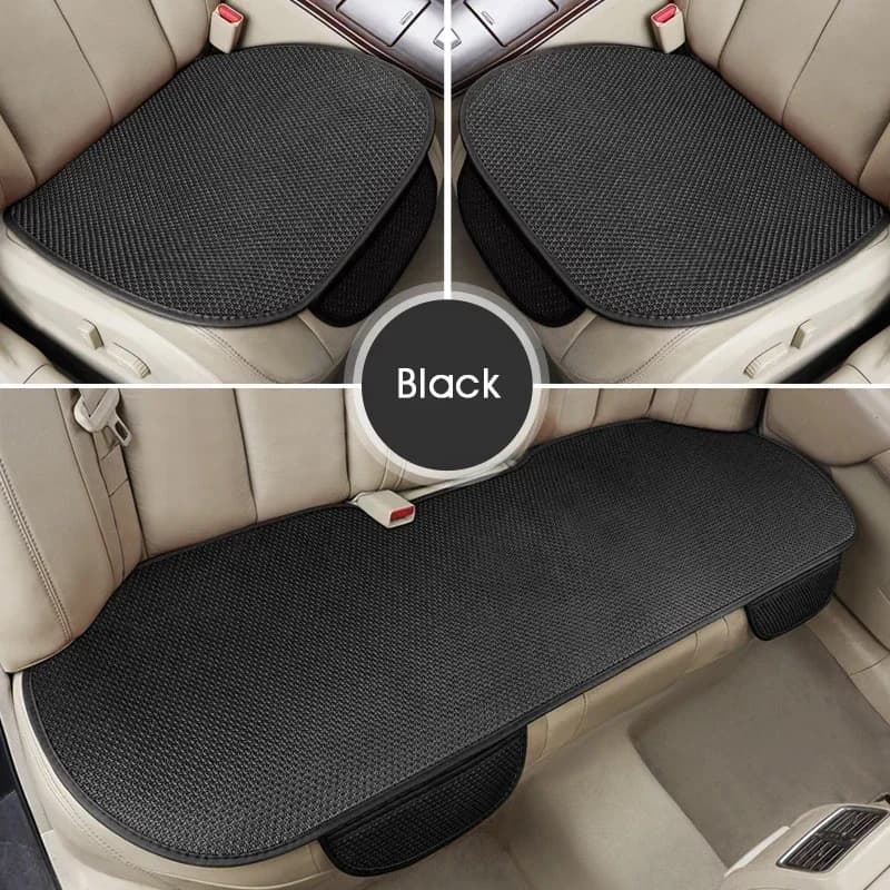Universal Size Anti-slip Car Seat Cover Car Seat Front Seat Protector Cushion Linen Fabric Car Accessories No Backrest