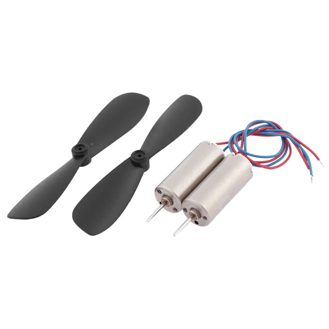 2set DC 3.7V 40000RPM Micro motori DC con elica RC modello aereo elicottero ventilatore parti fai da te elica motore Coreless cablata