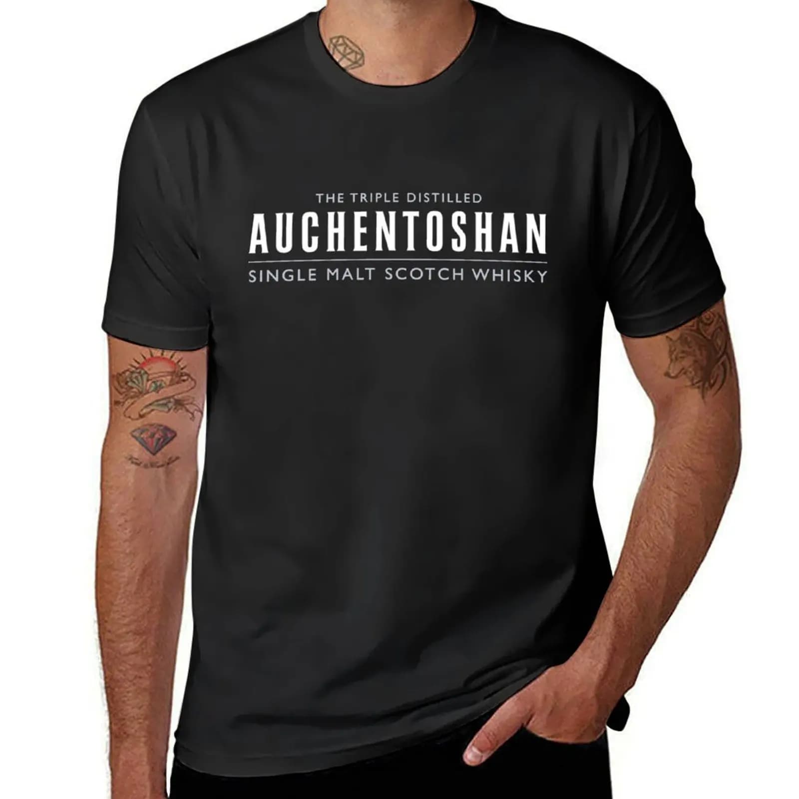 Auchentoshan Logos t-shirt summer top asciugatura rapida plus size top camicia da allenamento da uomo
