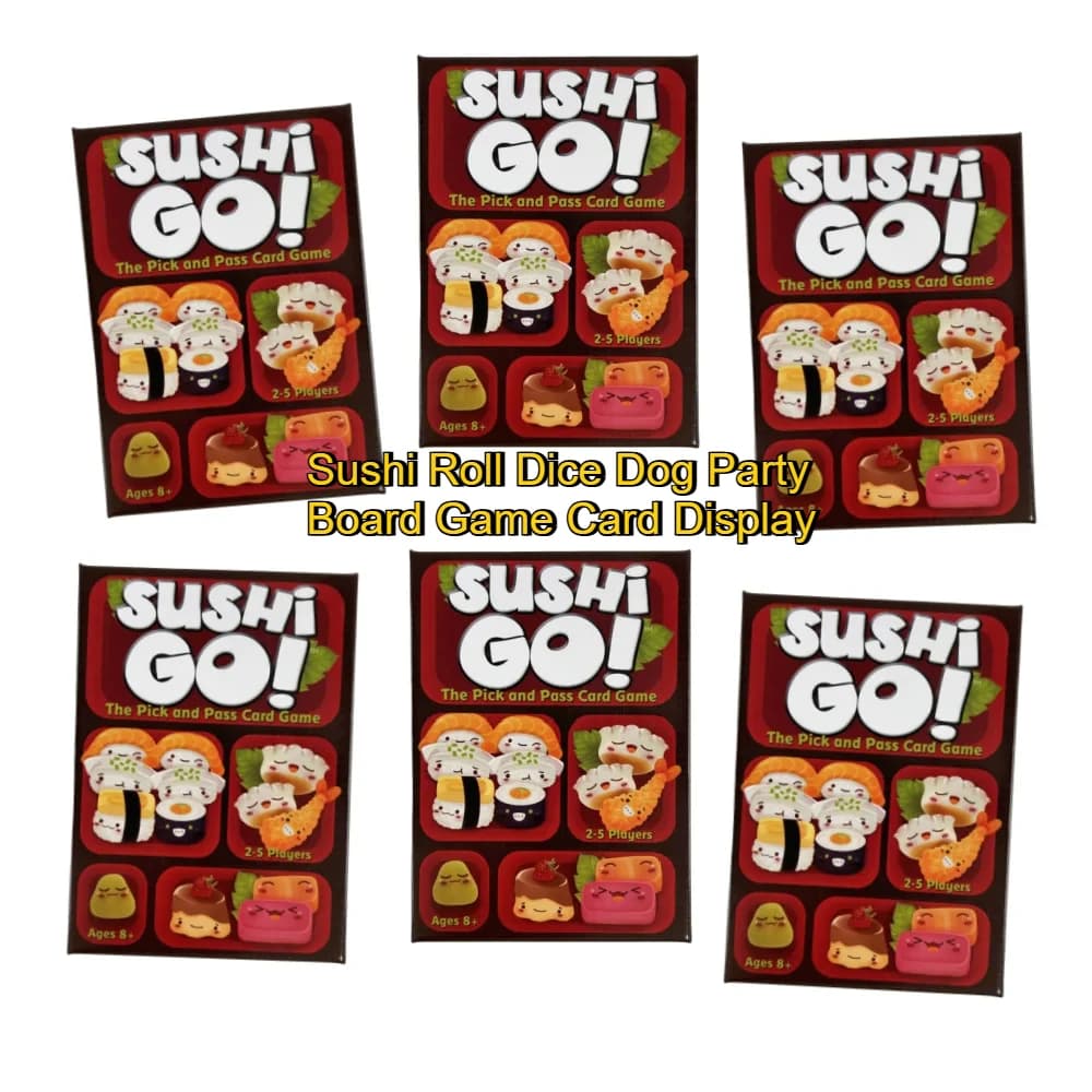 Gioco di carte Sushi Go, pezzo decorativo da tavolo, divertente gioco per feste in famiglia e regalo per le vacanze