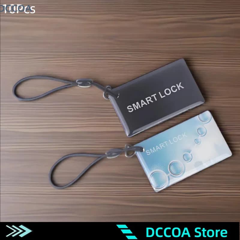 10 Pz 5*3 CM IC Card Tuya TTlock BLE Elettronica Smart Door Lock Card Serrature per impronte digitali Sblocca Carta RFID 13.56 Mhz