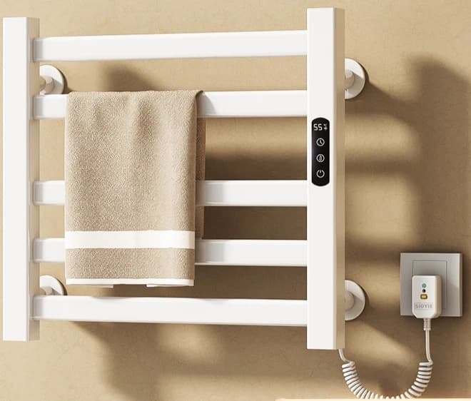 Portasciugamani elettrico intelligente R308 portasciugamani da bagno per uso domestico riscaldamento stendibiancheria da bagno a temperatura costante