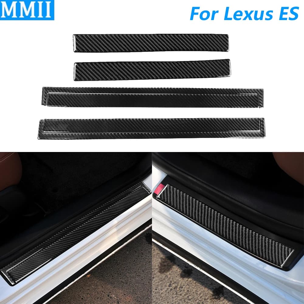 Per Lexus ES ES350 ES240 2006-2012 In Fibra di Carbonio Porta Interna Soglia Pannello di Copertura Trim Accessori Auto Decorazione Adesivo