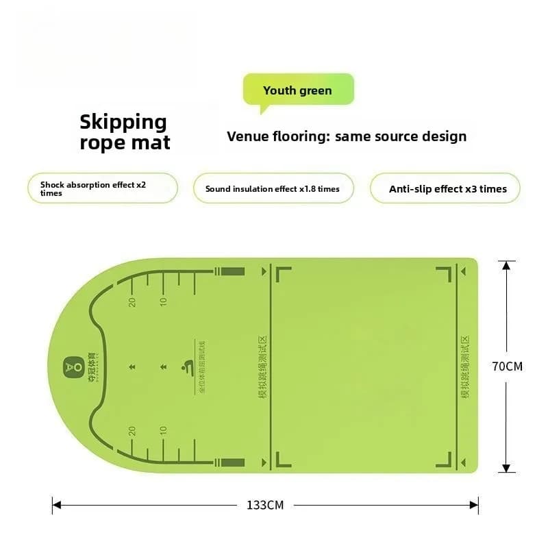 Jump Rope Pad Shock-absorbing and Soundproof, Household Indoor Anti Slip Pad, Silent Long Jump Pad Professional Sound Insulation