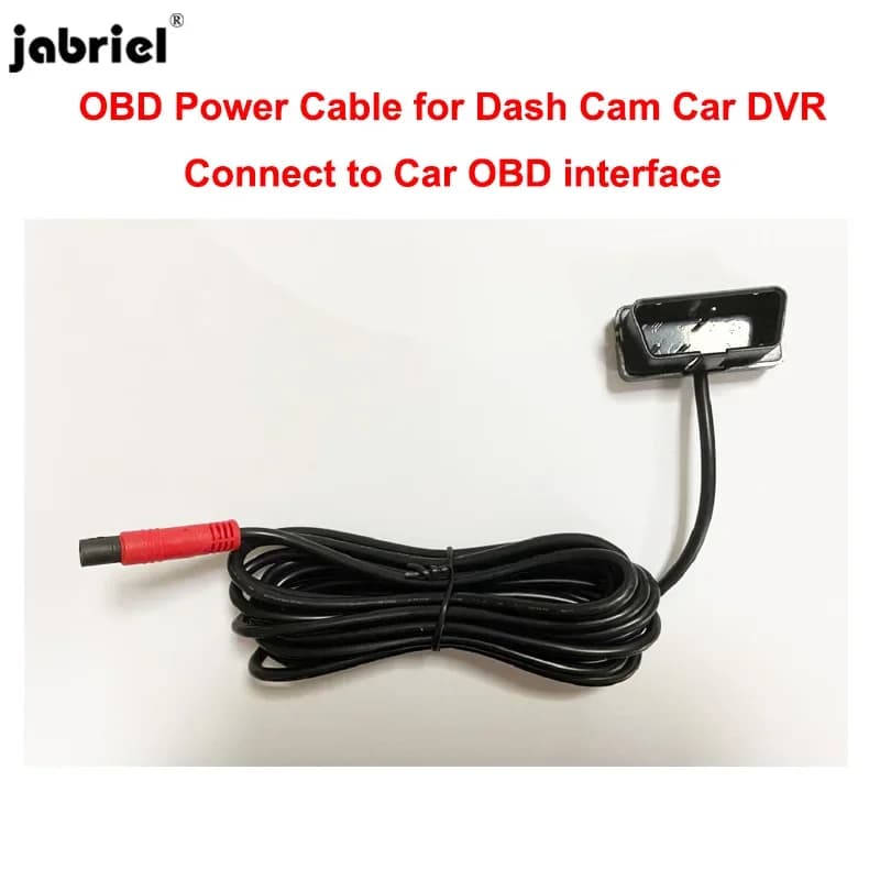 Jabriel cavo di alimentazione OBD cavo a 8 pin facile installazione videoregistratore Dvr per auto cavo di alimentazione Dash Cam telecamera per auto Plug And Play cavo OBD