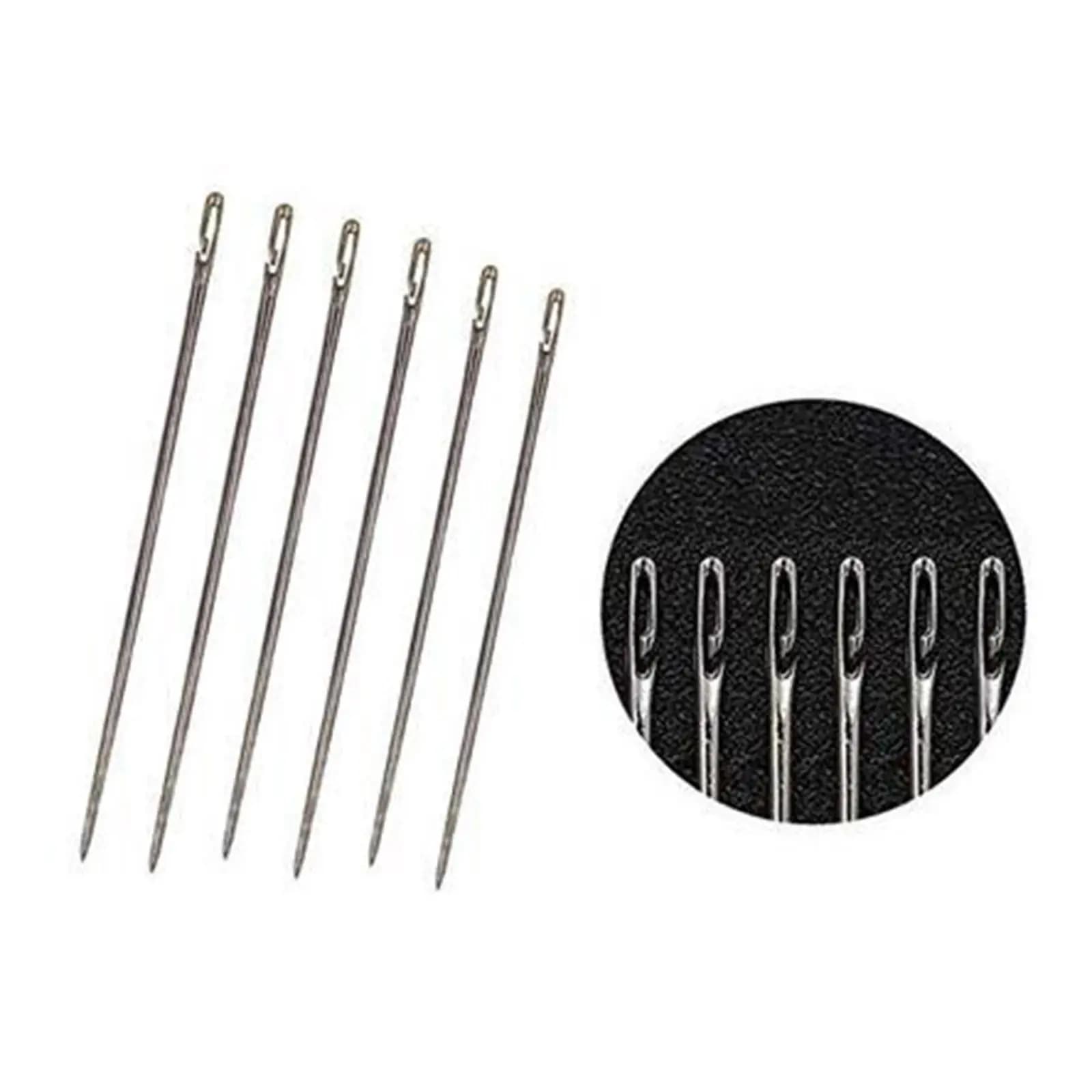 Handsewing Self Threading Set with Wooden Case for Basket Weaving Leather Stitching and Sewing Crafts