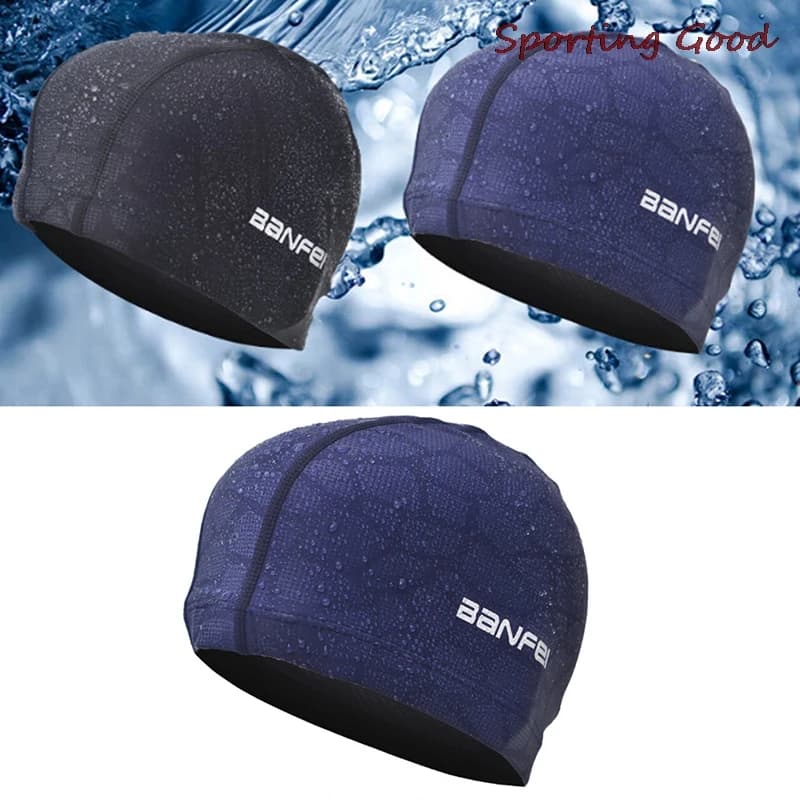 High Elasticity Waterproof Fabric Protects Long Hair Ear Sports Swim Pool Hat Shark Swim Headphone Flexible and Durable for Men Women