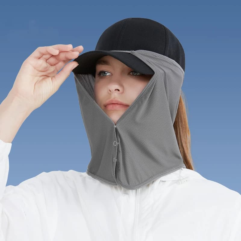 Outdoor Neck Protection Sun Cap Fishing Cycling Climbing Men Removable Face Shield Safari Hat Women Quick Drying Sunshade Hat