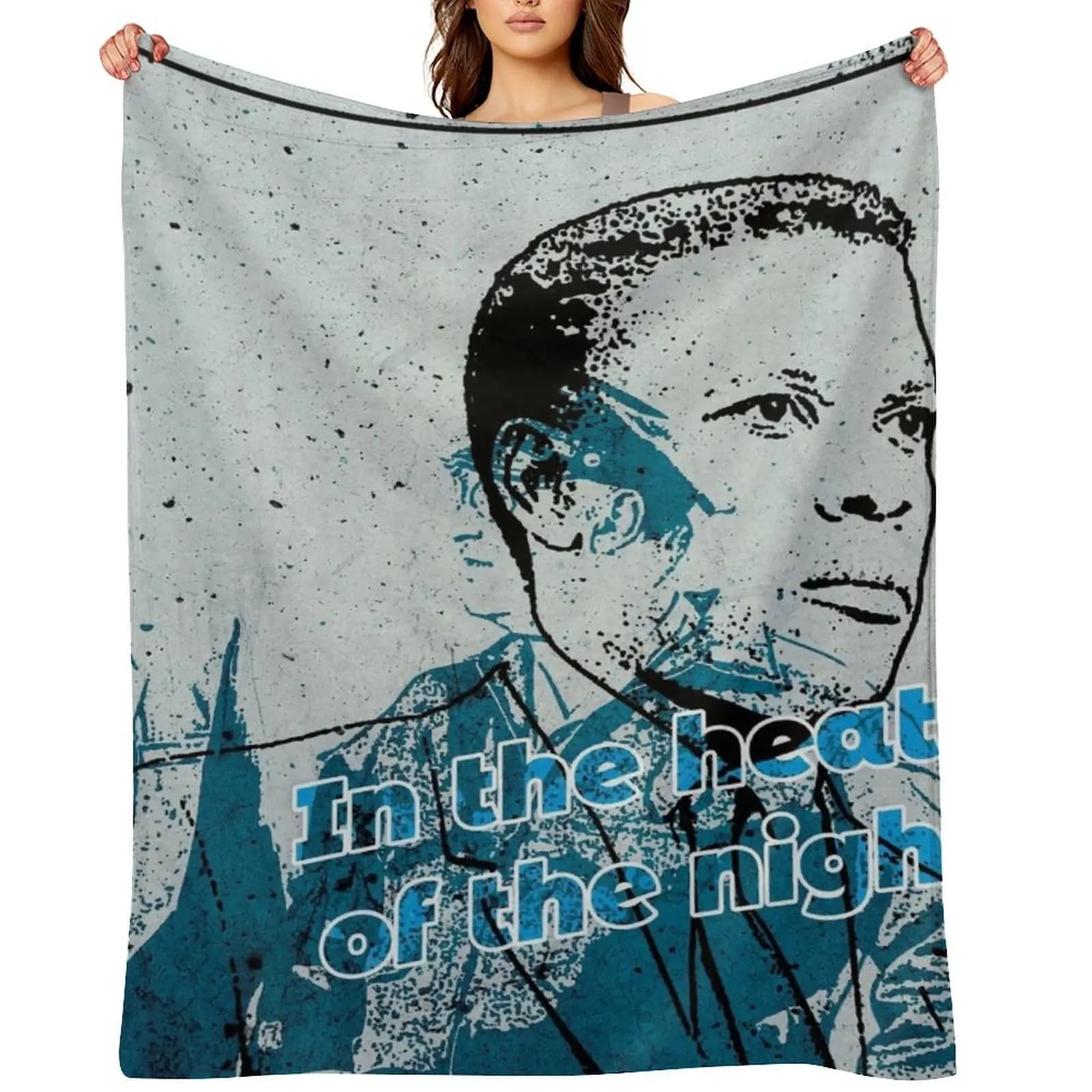 In the Heat of the Night, 60s Throw Blanket Softest Soft Plush Plaid Tourist Furry Quilt Flannels Blankets