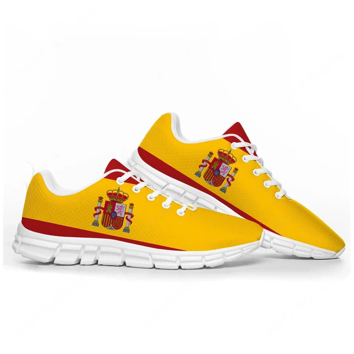 Spanish Flag Sports Shoes Mens Womens Sneakers Spain Casual Custom High Quality Couple Shoes