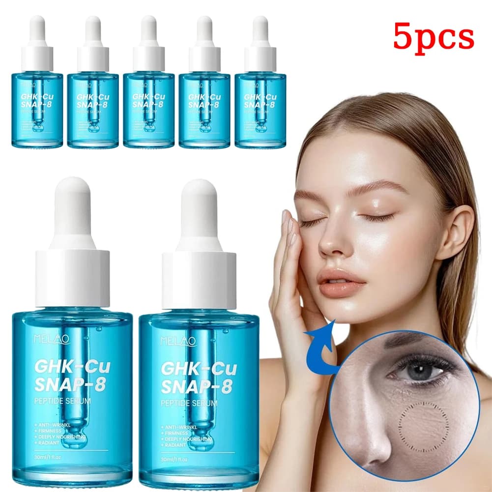 1/3/5pcs Premium GHK-Cu Copper Peptide SNAP-8 Essence Deep Hydration & Collagen Lifting Firming Boost Collagen All Skin Types