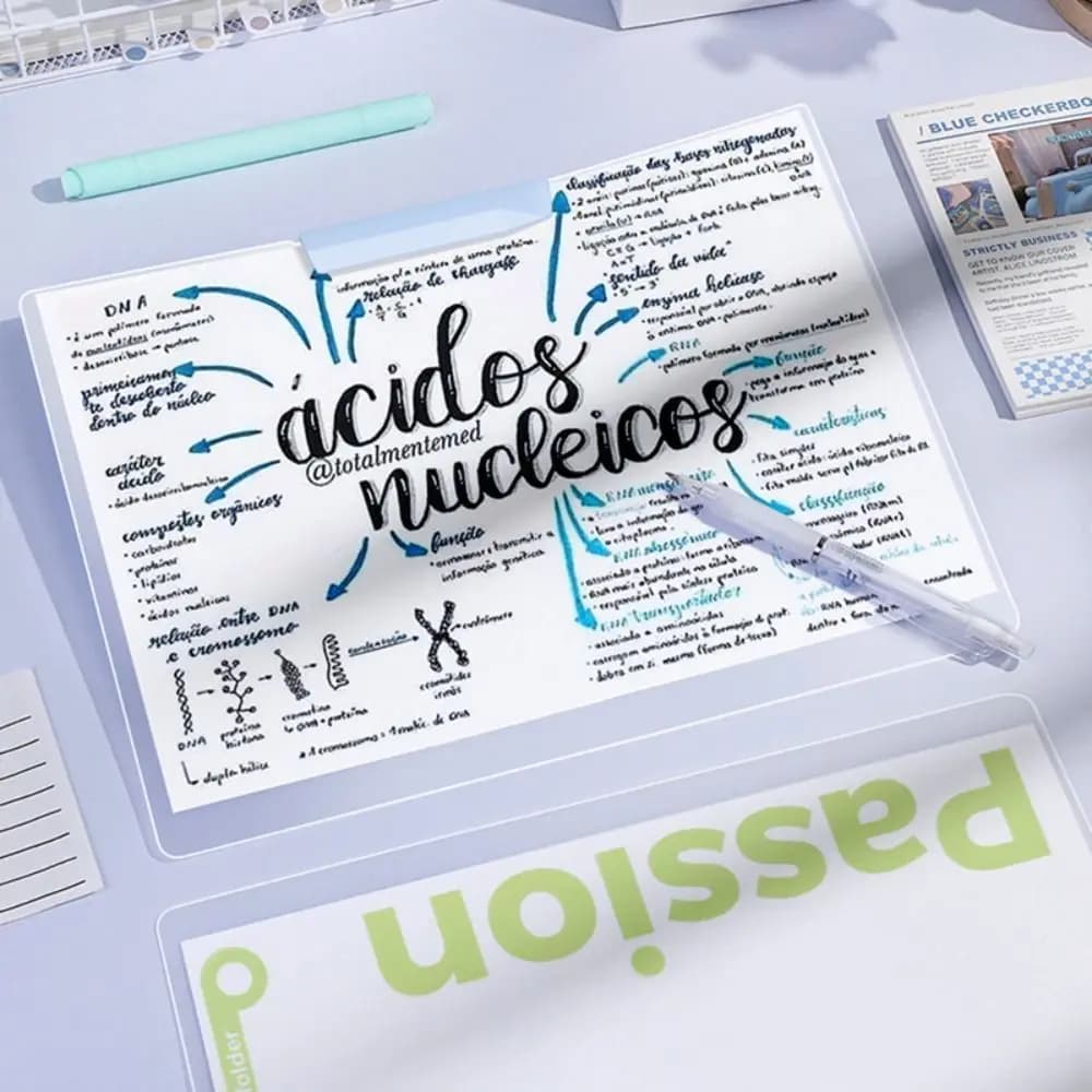 Nuova cartella di file PP A4 con fibbia aperta laterale, clip di archiviazione per carta di prova rotante, cartella trasparente per contratti, ufficio scolastico