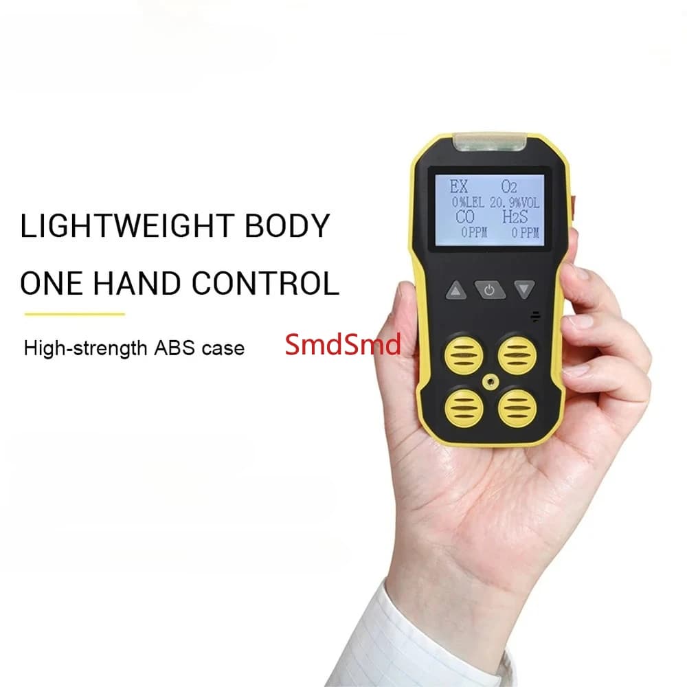 4 in 1 Multi Gas Detector O2 H2S CO LEL Gas Meter Oxygen Hydrogen Sulfide Carbon Monoxide Combustible Gas Leak Detector