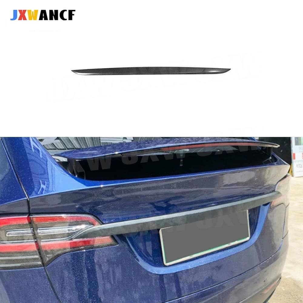 JXWANCF Per Tesla Model X SUV 2020 Adesivo Decorativo in Fibra di Carbonio per Portellone Posteriore