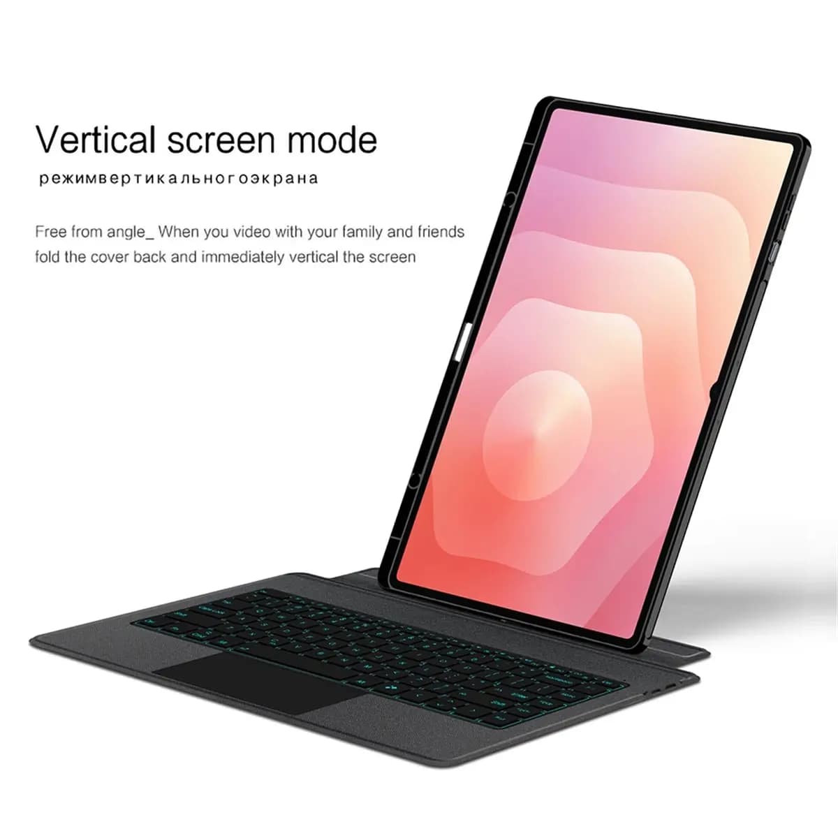 [VALUE PACK]TouchPad Keyboard Case for Galaxy Tab S11 /S11 Ultra SM-X730 X736B 2025 Tablet Cover with Pencil Holder 14.6''