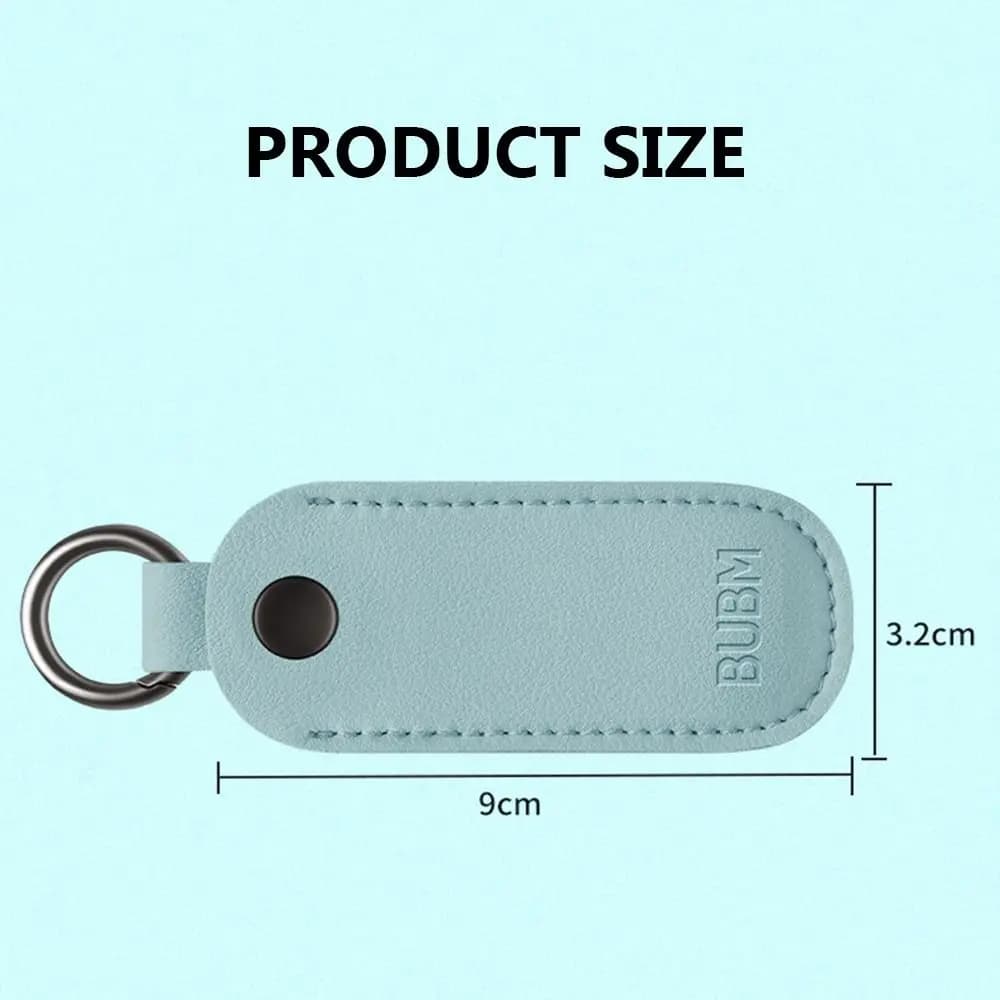 Leather U Disk Pouch Key Ring Holder USB Flash Drive Storage Bag Pendrive Protective Cover Memory Stick Case