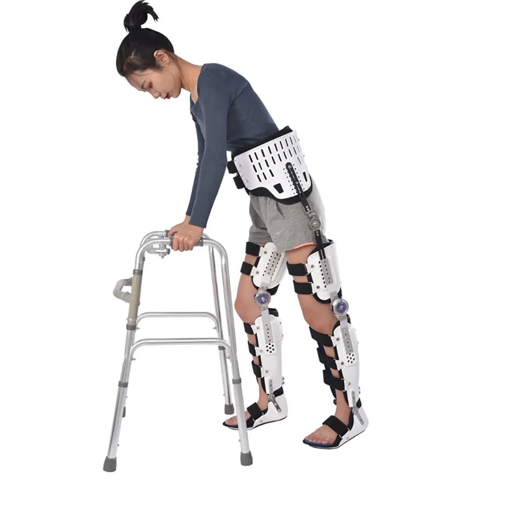 Ankle Foot Joint Leg Fixed Support High Protector Knee Orthosis Large-Angle Adjustable Hip Knee Ankle Foot Hip Crotch Waist Knee