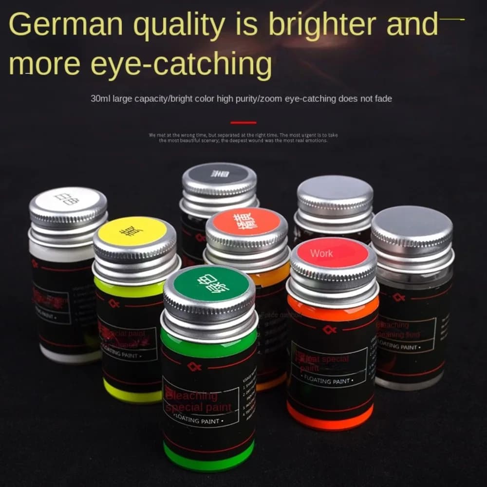 2024 30ml Fishing Floats DIY Fluorescent Paint Floats Tail Painting Indicator Visualable Buoy Tail Repairment Tool Accessories