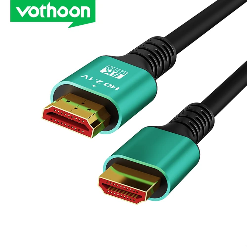 Vothoon Cavo 2.1 compatibile HDMI 8K 60Hz 4K 120Hz 48Gbps Ultra HD Video Cavo maschio-maschio per HDTV Xbox PS5 RTX 3080
