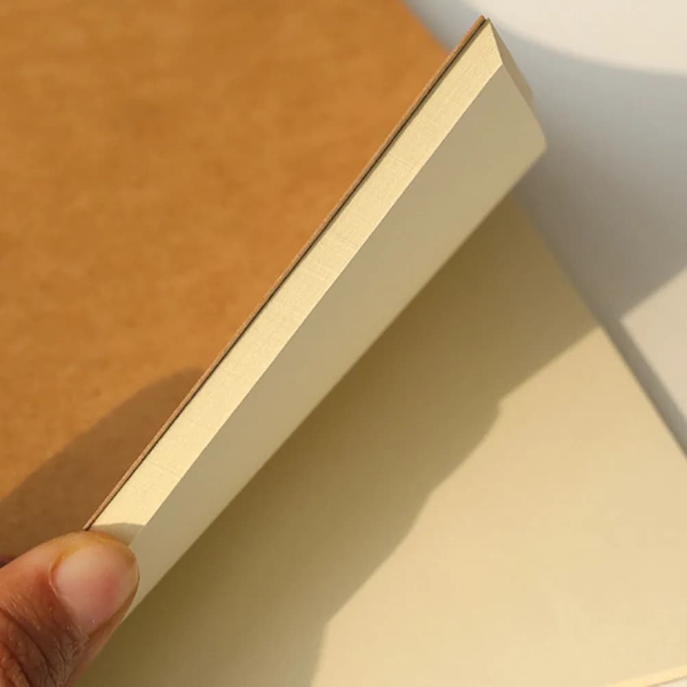 Blank Kraft Paper Notebook Retro Vintage Style Journal Sketchbook Diary Notepad Writing Pad Daily Planner for Adults