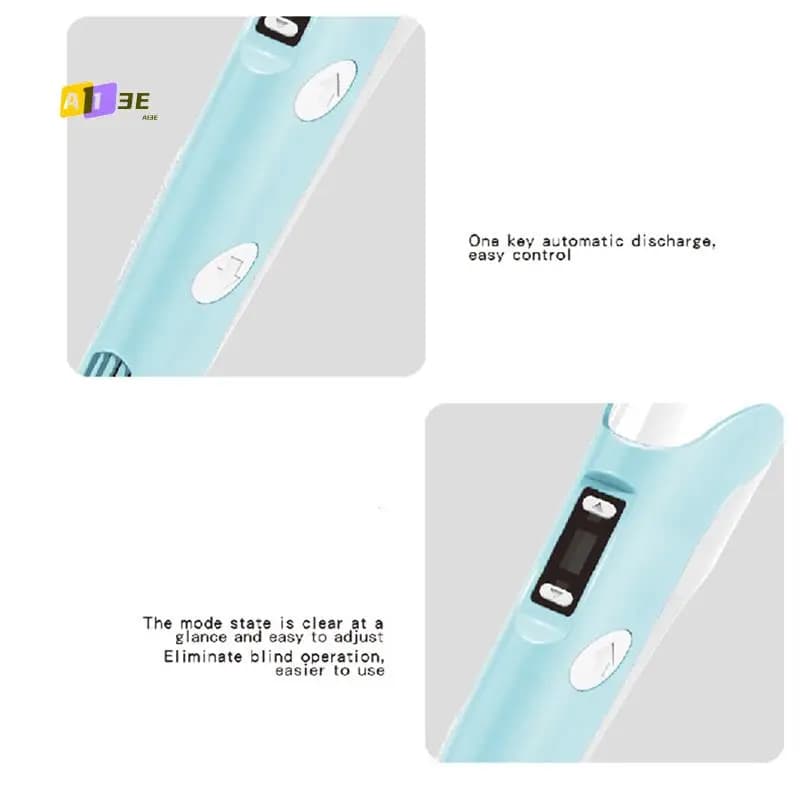A13E-3D Printing Pen DIY Painting Russian USB Camouflage Model with LCD Screen Compatible with Filament PLA 3D Printing Pen