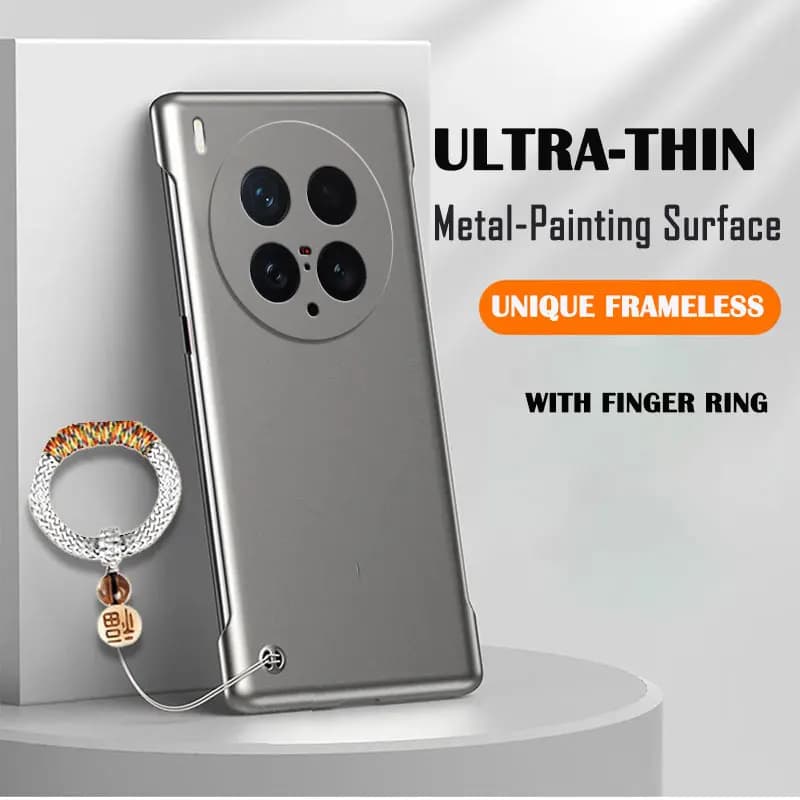 Frameless Slim Painting Matte Hard PC Back Cover Case For VIVO X300 X300S X200 X200S X100 Pro Ultra ShockProof Fundas Lucky Ring