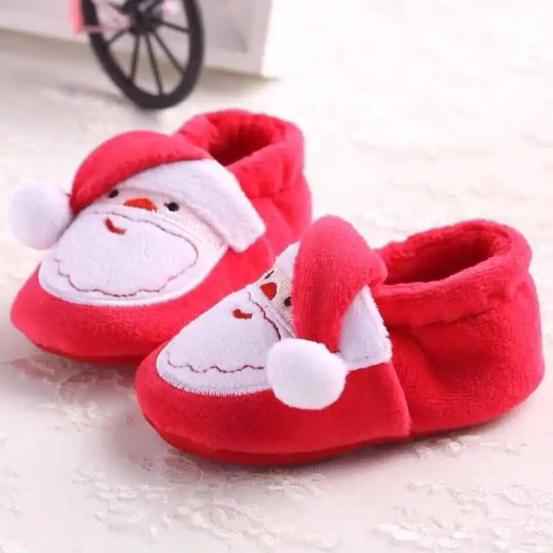 2022 Christmas Themed Baby Boys and Girls Shoes Comfortable Soft Sole First Walker Classic Casual Walking Shoes