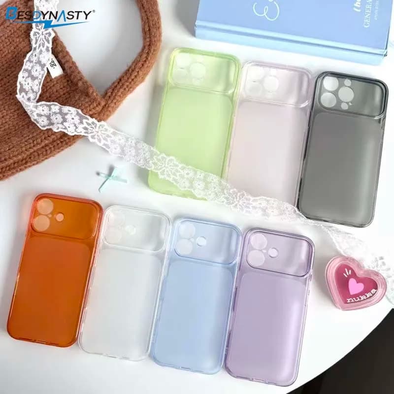 Custodia Protettiva Ultra Sottile Traslucida Opaca Antiurto per iPhone 17 Air 16 15 14 13 12 Pro Max, Cover Morbida Smerigliata
