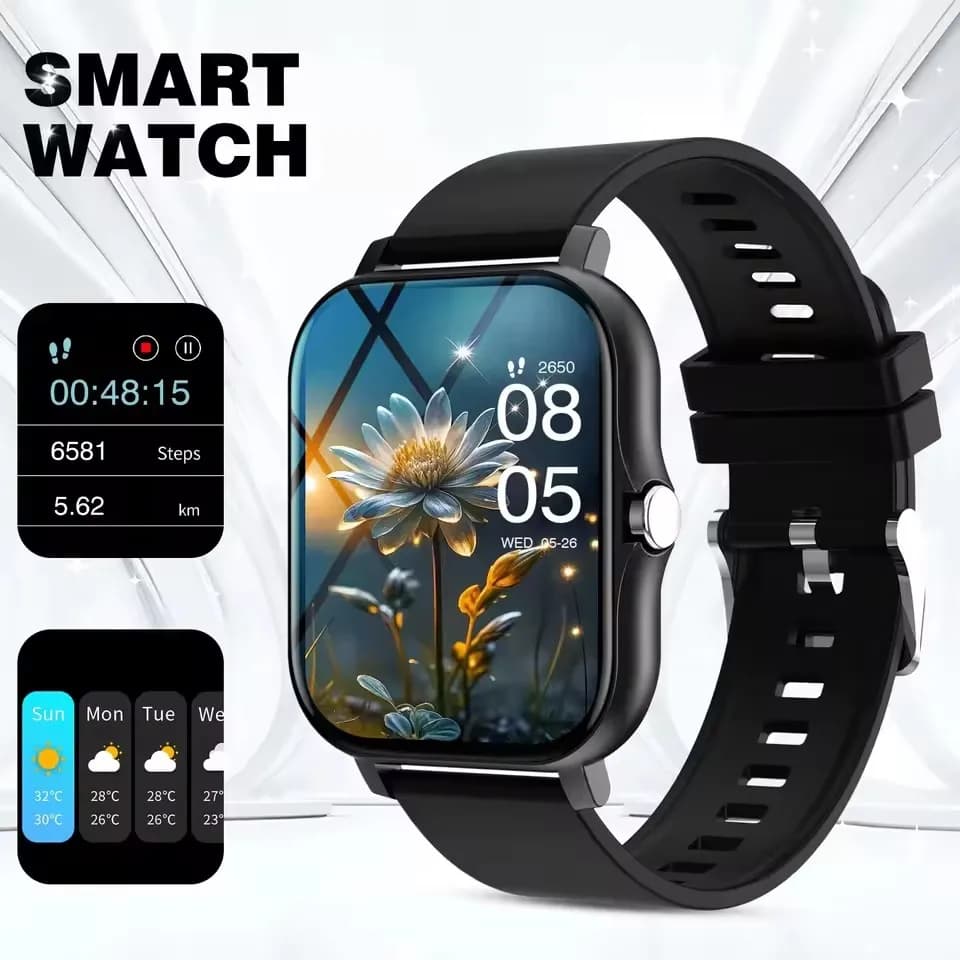 2025 New Smart Watch for Men Women Gift Full Touch Screen Sports Fitness Watch Bluetooth Call Digital Smartwatch Ht22
