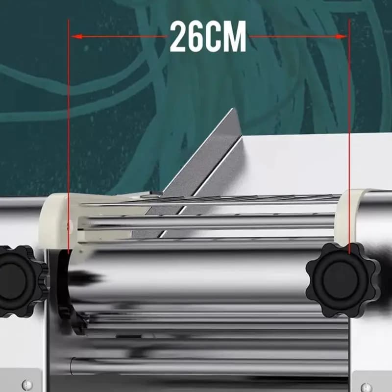 Macchina Elettrica per Pasta, Sfogliatrice in Acciaio Inox, Impastatrice Commerciale da Tavolo per Pasta e Ravioli 220V